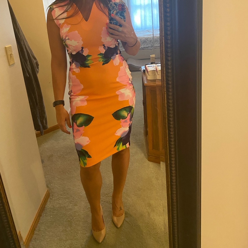 NY&Co floral scuba dress